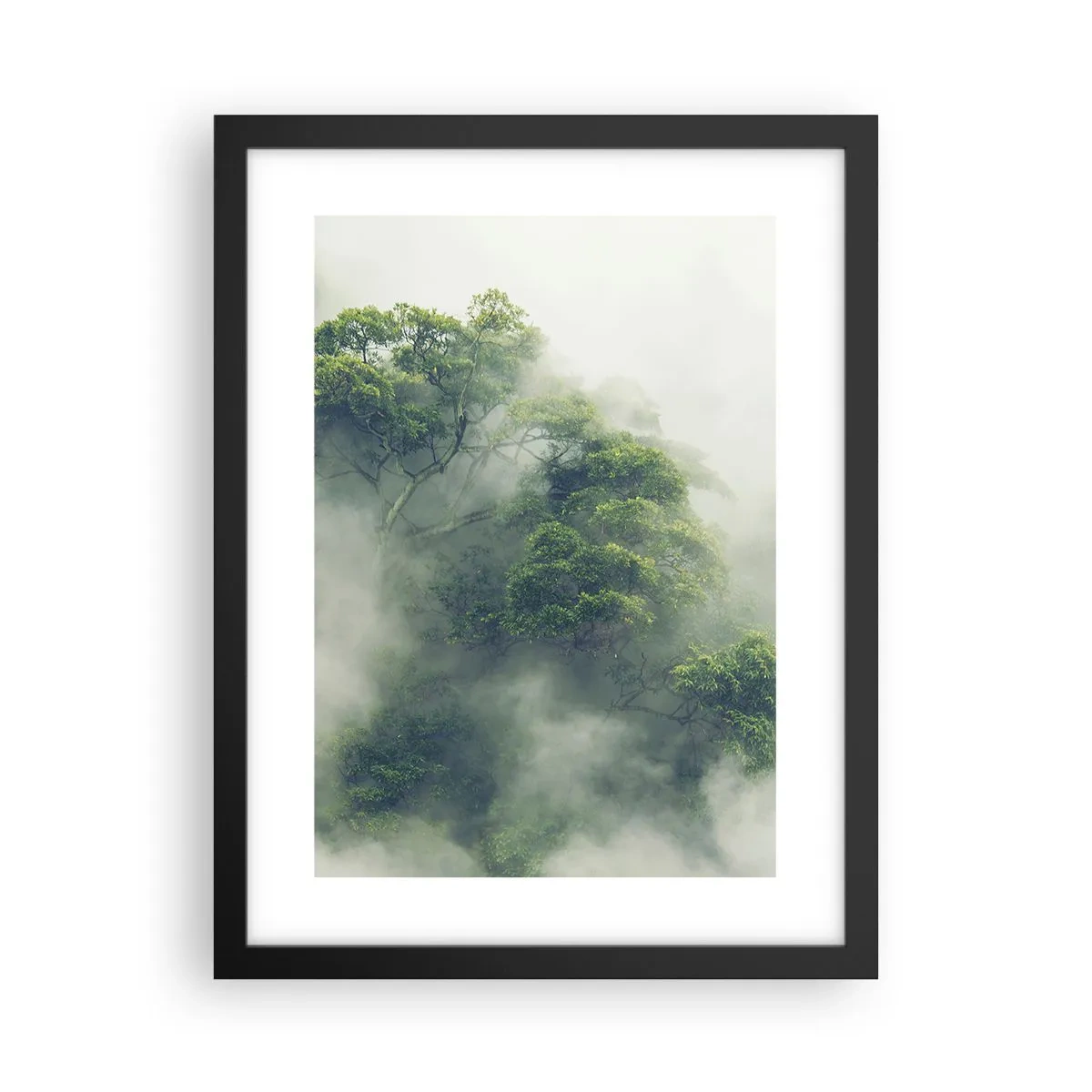 Poster in black frame - Wrapped In Fog - 30x40 cm