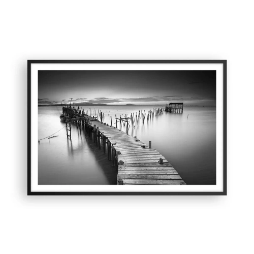 Poster in black frame - Peace of a Forgotten Shore - 91x61 cm