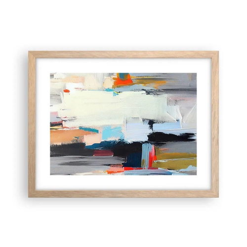 Poster in light oak frame - Is There a Method? - 40x30 cm