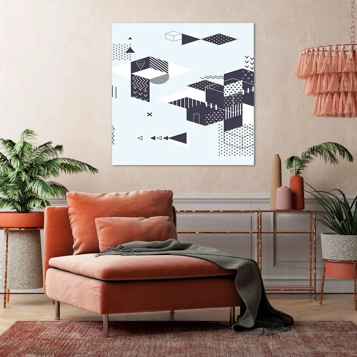 Canvas picture - In the Soul of a Mathematician - 50x50 cm