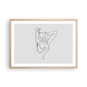 Poster in light oak frame - What You Are Really Like - 70x50 cm