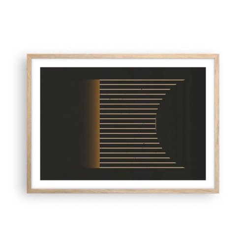 Poster in light oak frame - Investigating Darkness - 70x50 cm