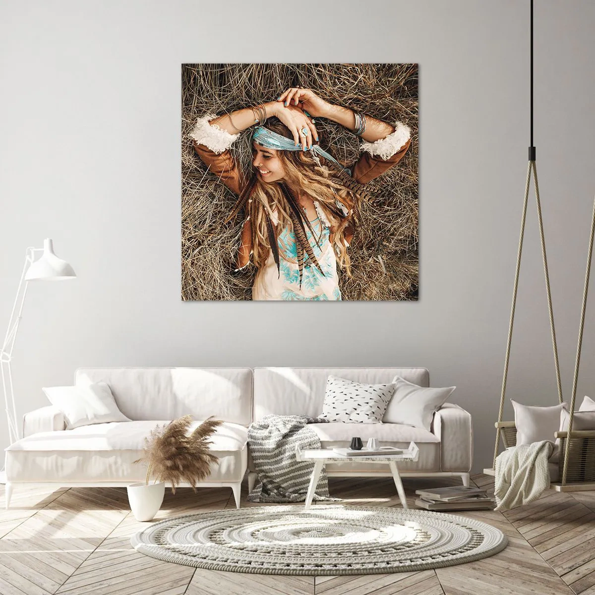 Canvas picture - On the Way to the Summer of Love - 40x40 cm