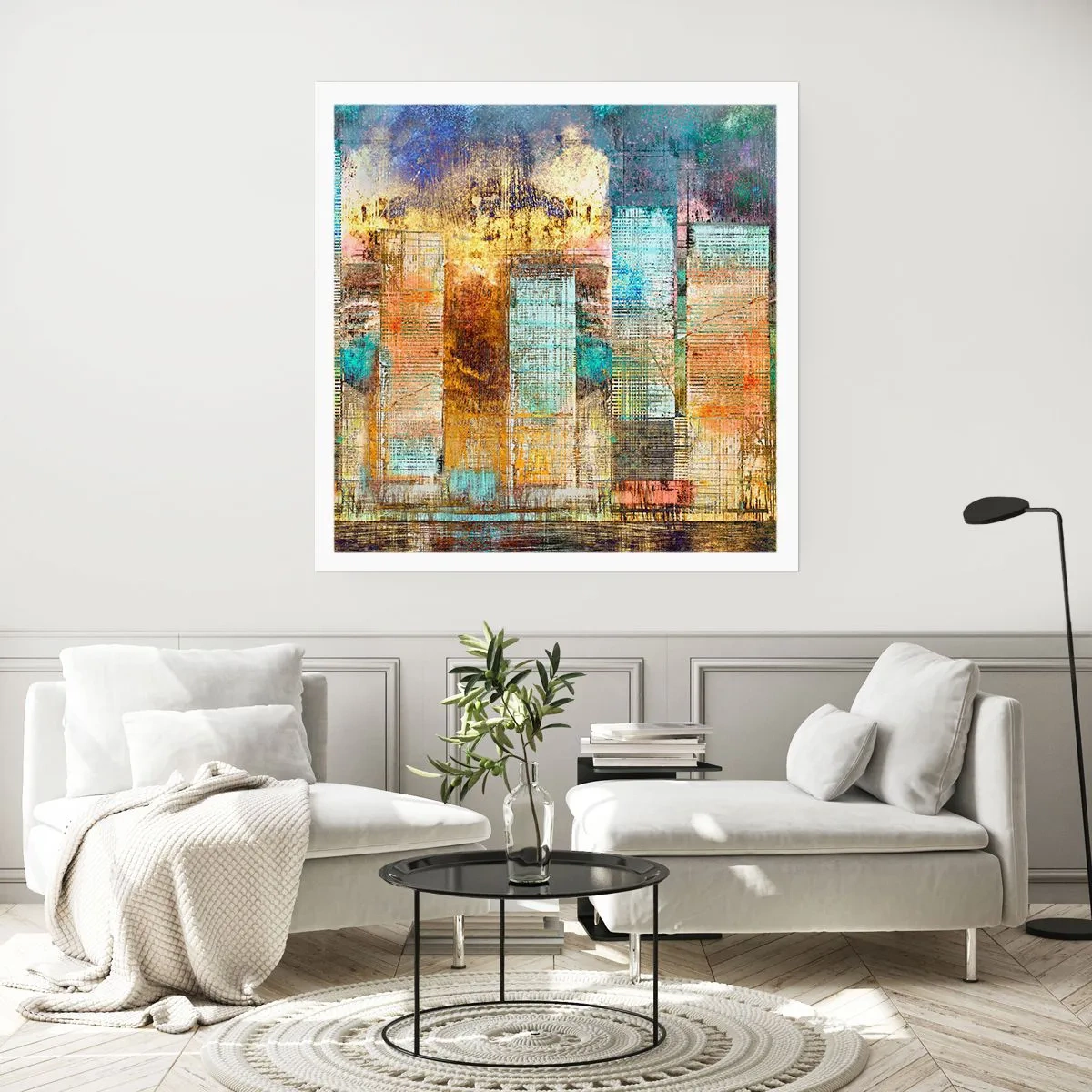 Poster - Sunny Metropolis - 40x40 cm