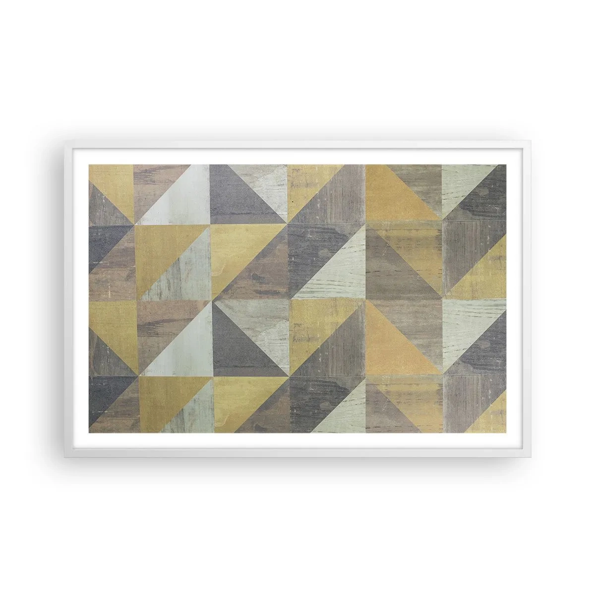 Poster in white frmae - The Art. of Triangles - 91x61 cm