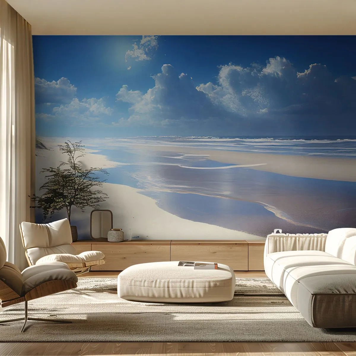 Photo Wallpaper Premium Canvas - Paradise Holiday - Beach, Ocean, Holidays - 100x70 cm