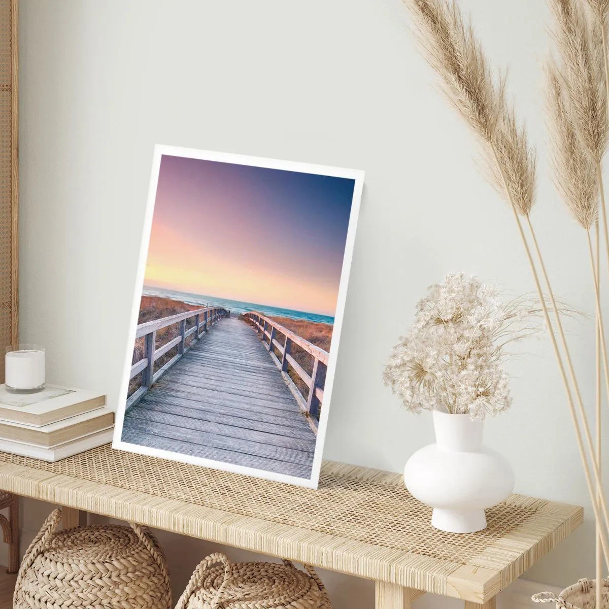 Poster - Baltic Evening Aurora - 30x40 cm