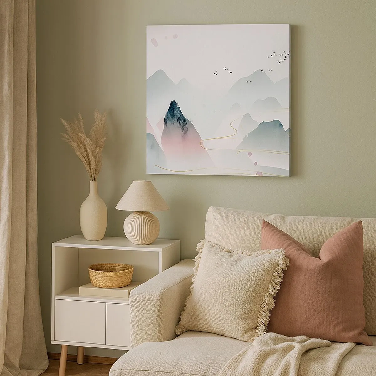 Canvas picture - Over the Peaks - 30x30 cm