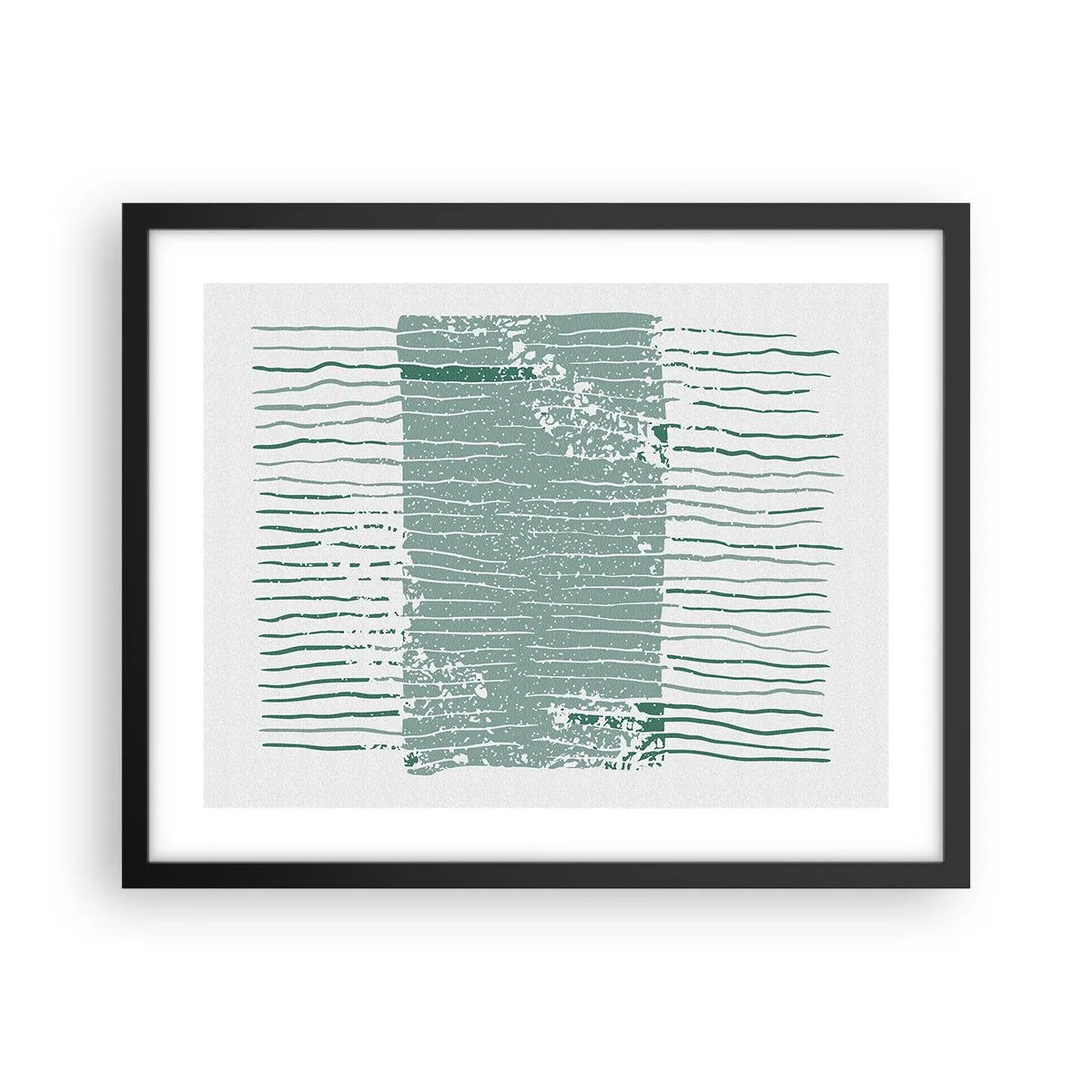 Poster in black frame - Sea Abstract - 50x40 cm