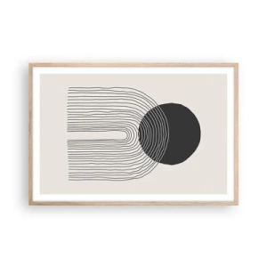 Poster in light oak frame - Trembling and Certainty - 91x61 cm