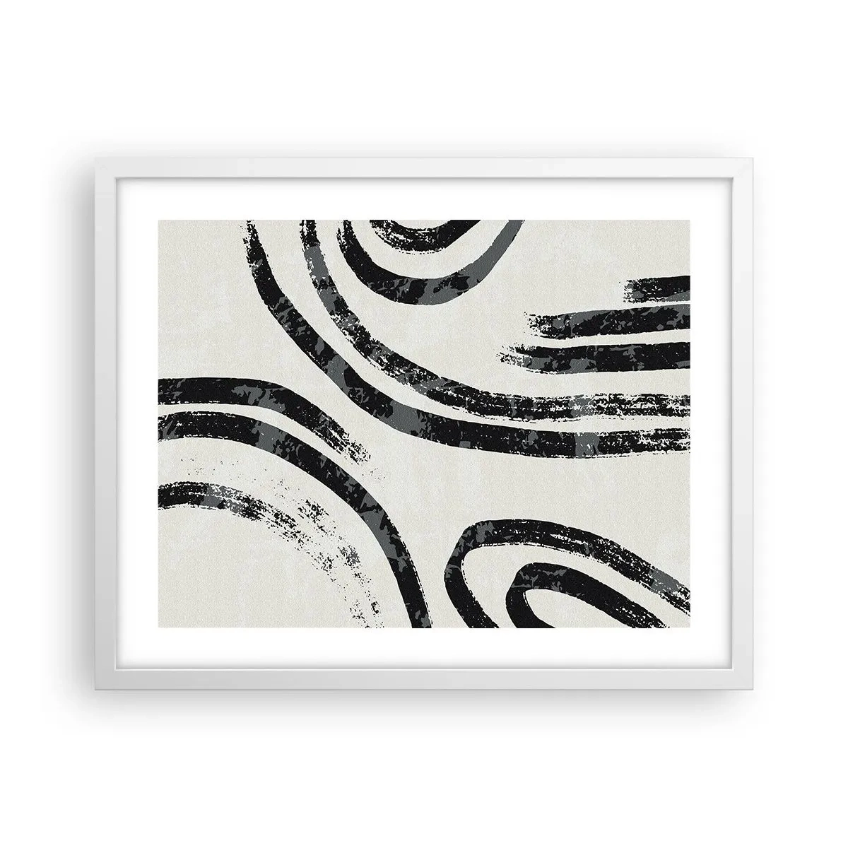 Poster in white frmae - Stopped Half Way - 50x40 cm