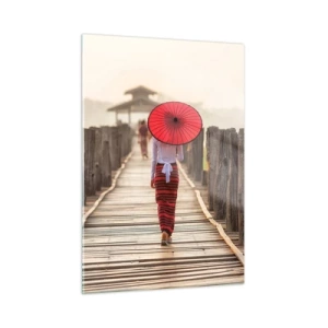 Glass picture - On an Old Bridge - 50x70 cm