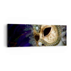 Canvas picture - Venetian Portrait In Gold - 90x30 cm