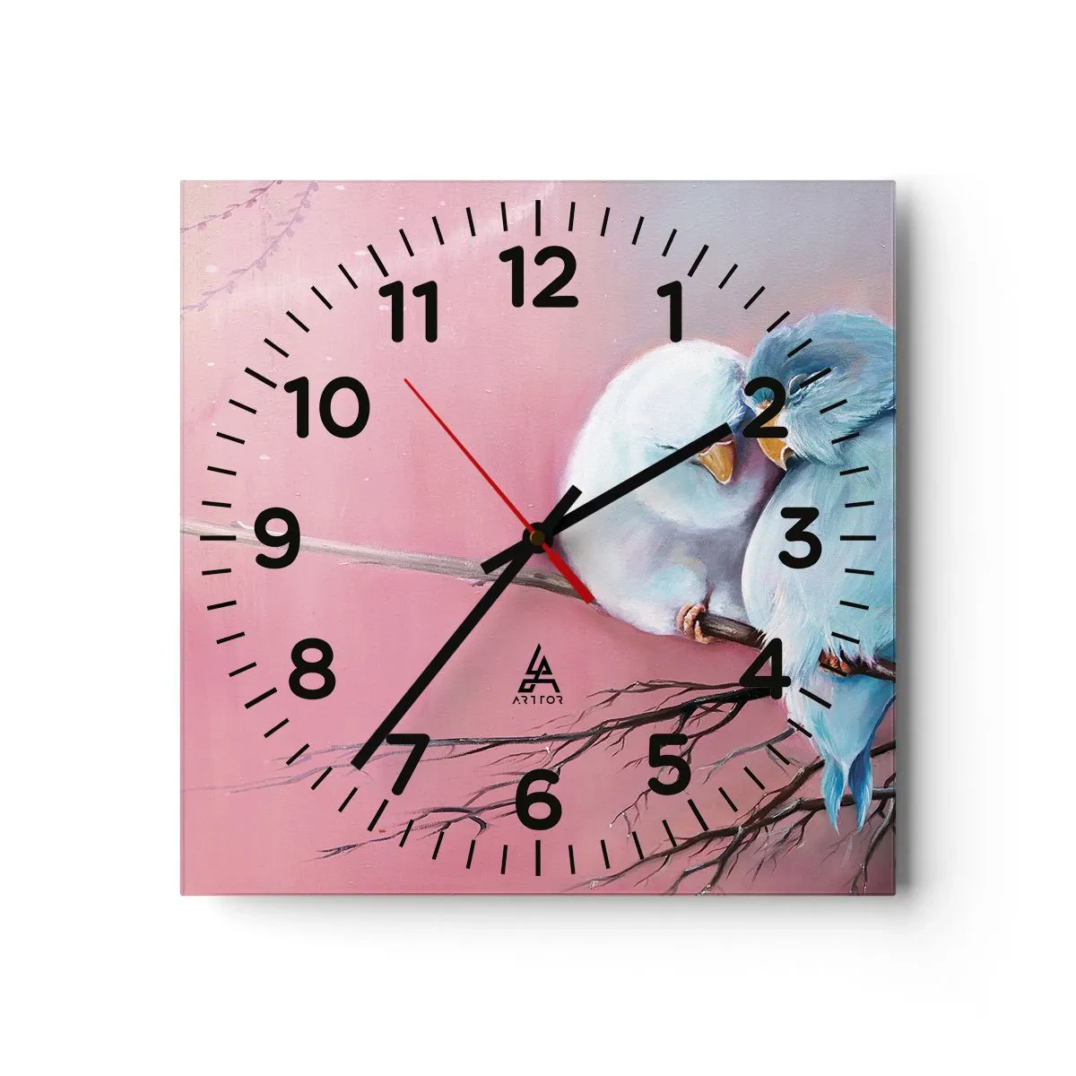 Wall clock - Clock on glass - What Can We Add? - 30x30 cm