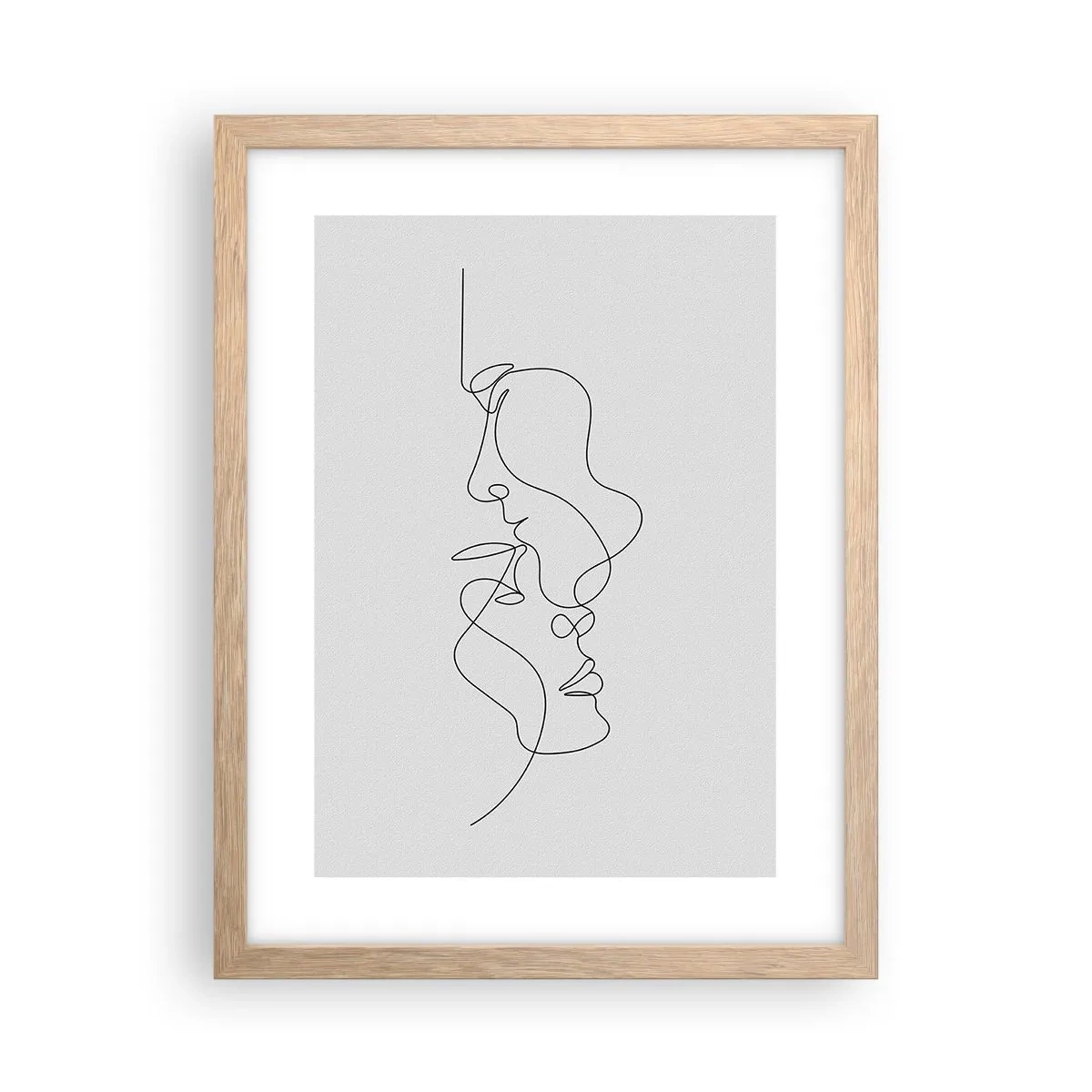 Poster in light oak frame - Ardour of Desires - 30x40 cm