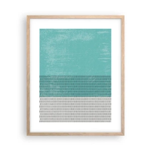 Poster in light oak frame - Balanced Composition - 40x50 cm