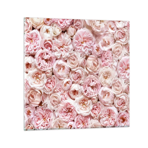 Glass picture - Decked with Roses - 30x30 cm