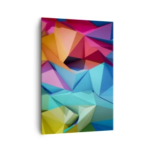 Canvas picture - Rainbow Origami - 70x100 cm