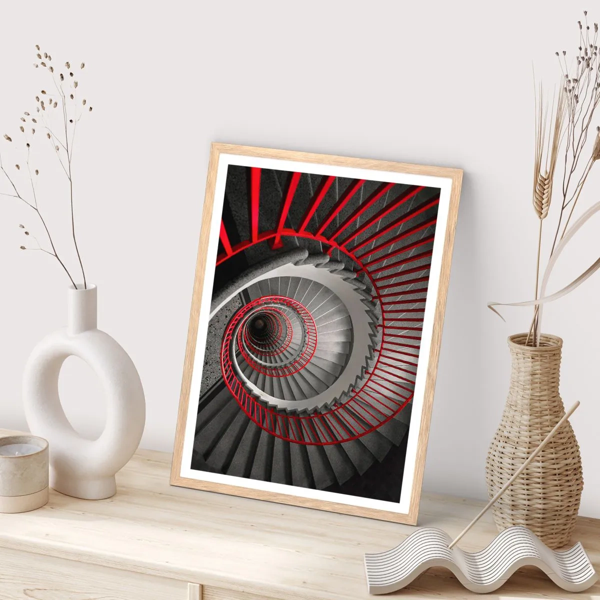 Poster in light oak frame - Games of Architecture - 70x100 cm