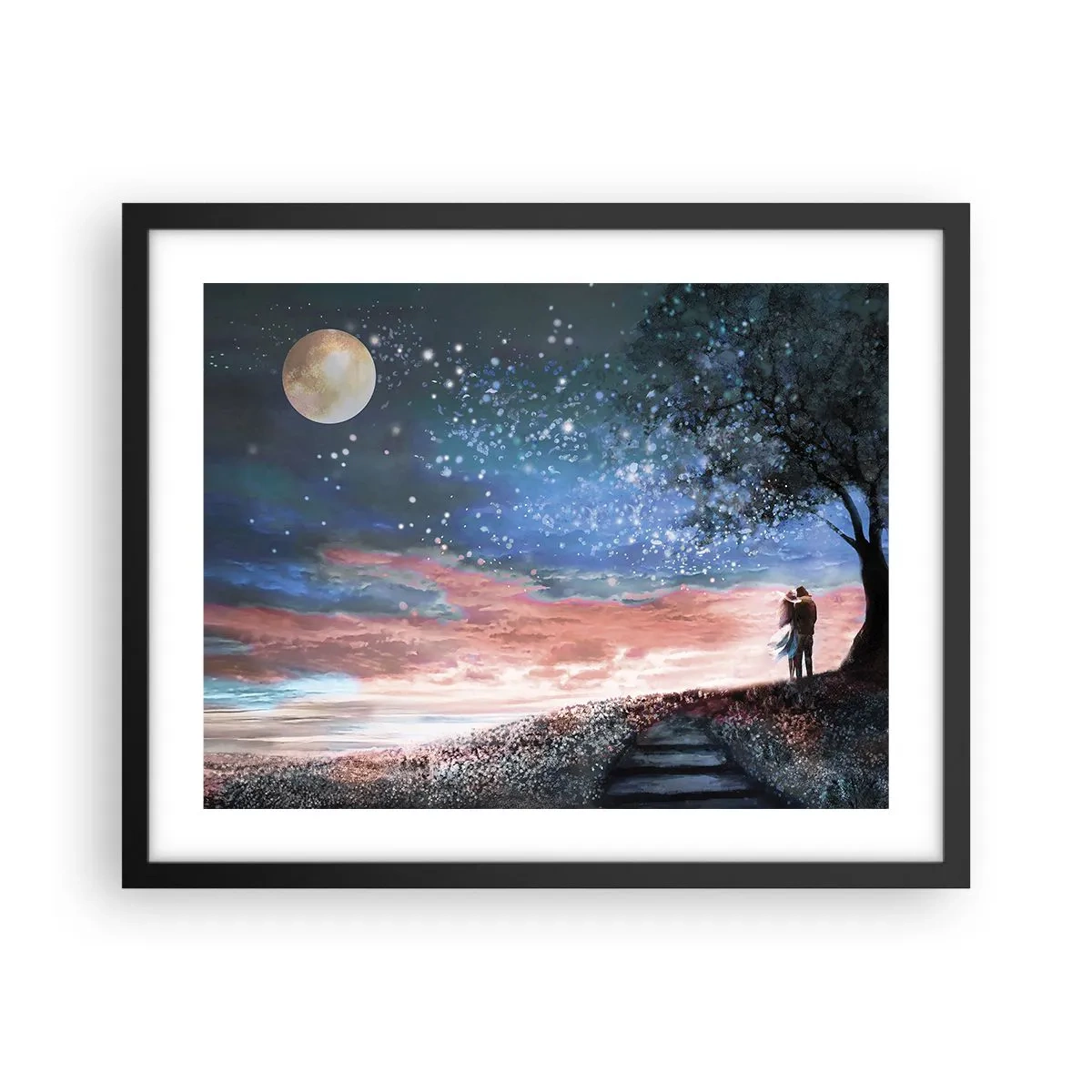 Poster in black frame - Starry Spectacle - 50x40 cm