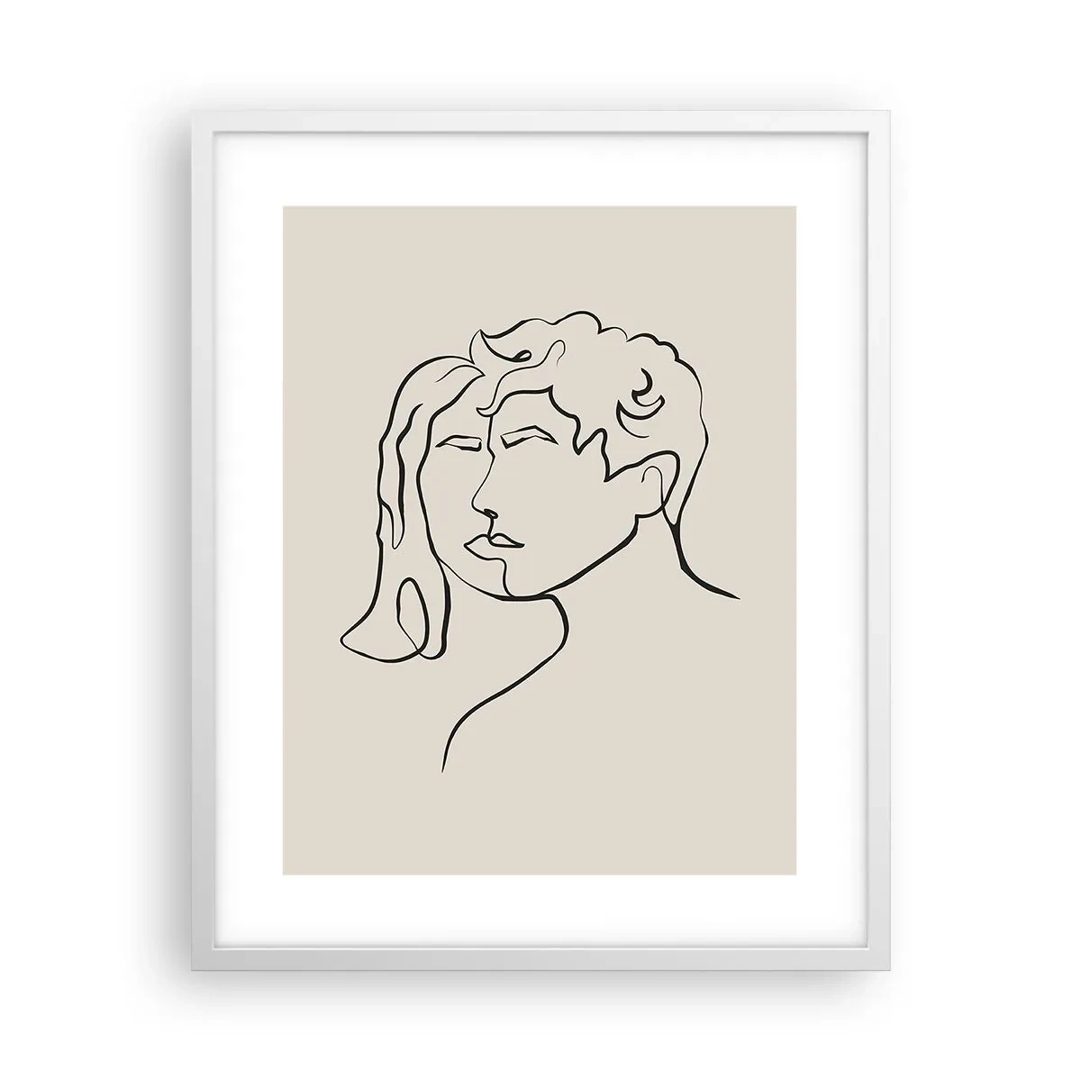 Poster in white frmae - And It Became One - 40x50 cm