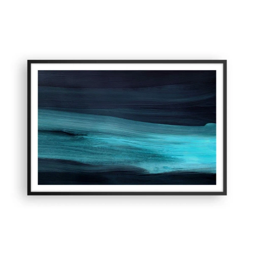 Poster in black frame - Swim with the Flow - 91x61 cm