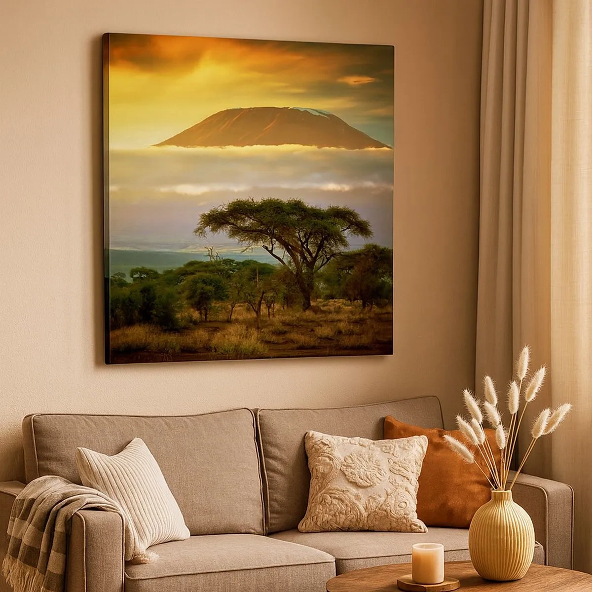 Canvas picture - Traveller's Dream - 30x30 cm