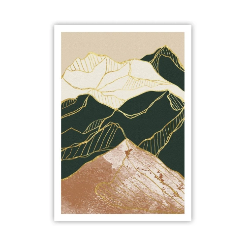 Poster - Golden Peaks - 70x100 cm