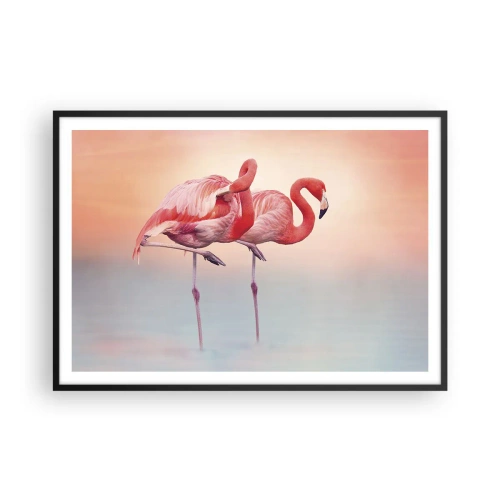 Poster in black frame - In the Colour Of Sunset - 100x70 cm