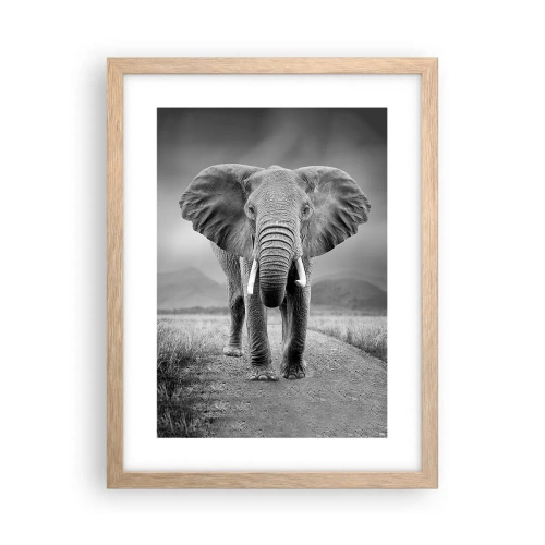 Poster in light oak frame - Welcoming of the Host - 30x40 cm