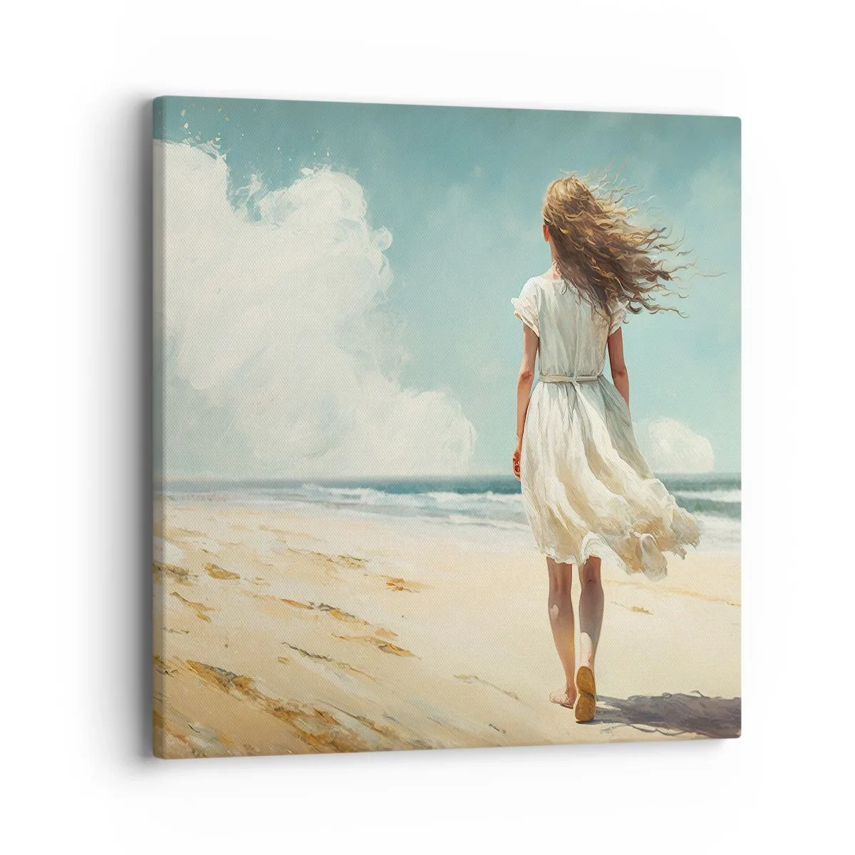 Canvas picture - Meeting the Sun aand the Wind - 40x40 cm