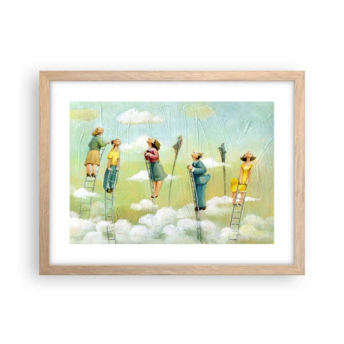 Poster in light oak frame - Following the Dream - 40x30 cm