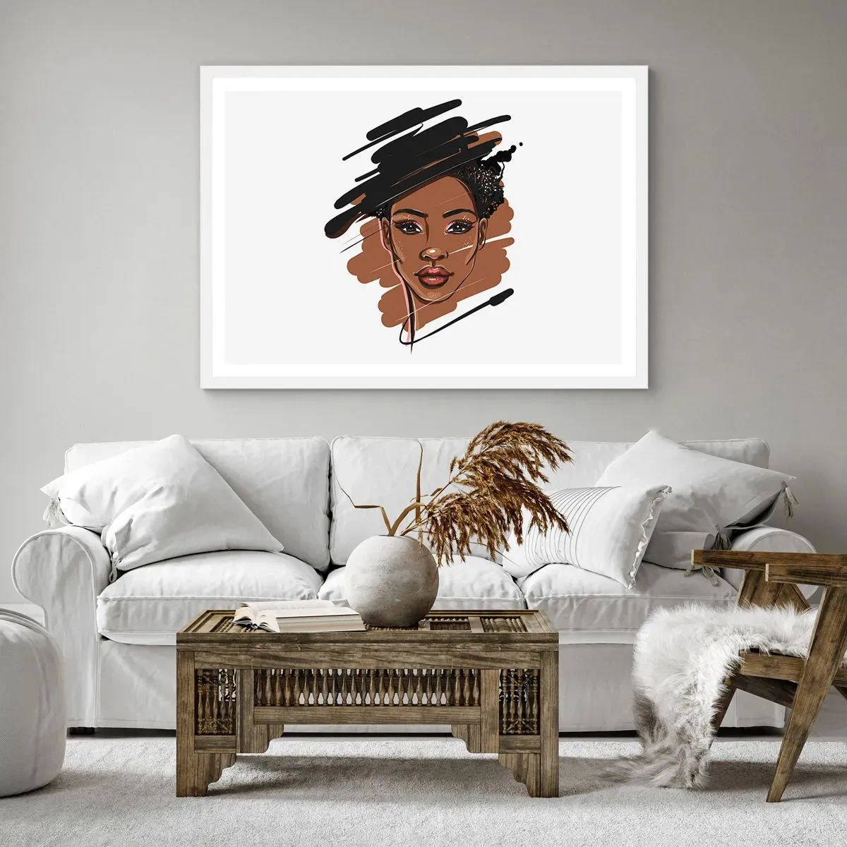 Poster in white frmae - Sweet Like Chocolate - 100x70 cm