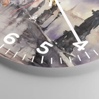 Clock face with numbers