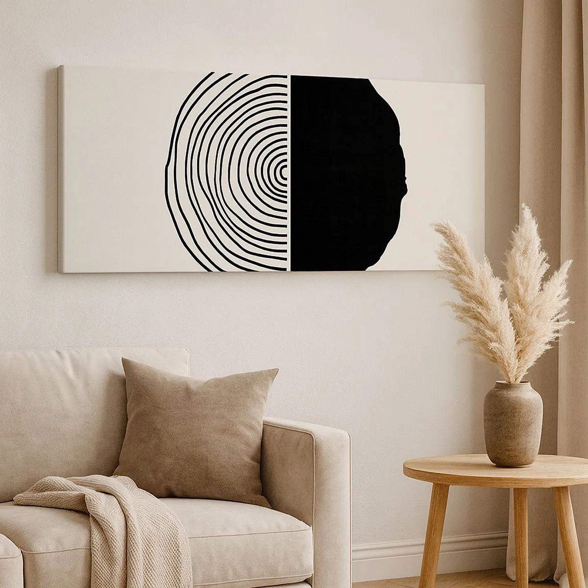 Canvas picture - Half-half - 100x40 cm