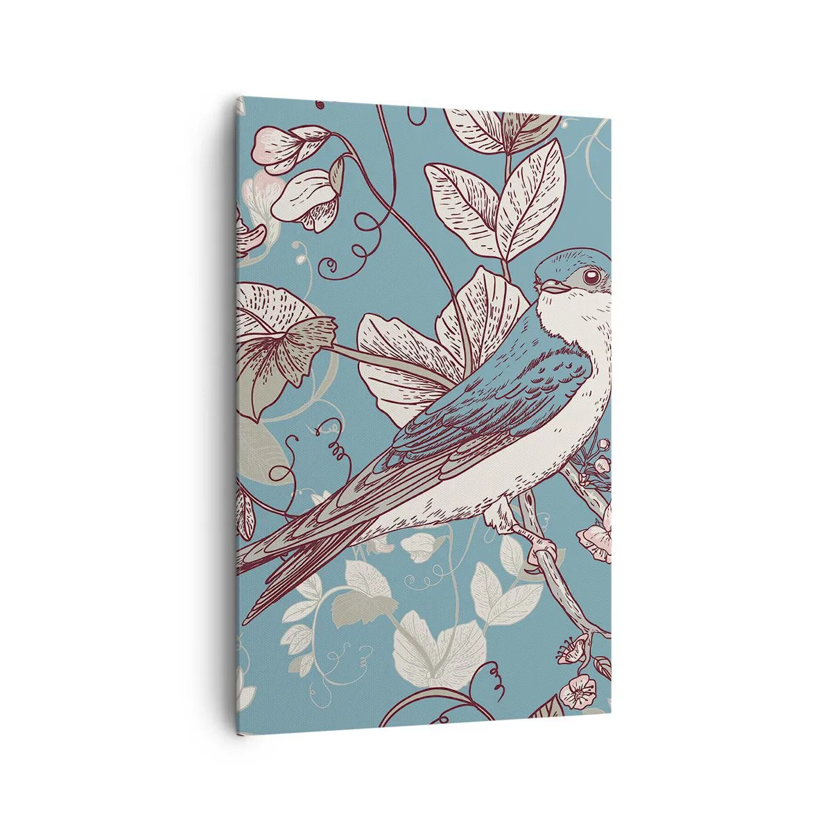 Canvas picture - In the Whitewood Chirps and Silvery - 80x120 cm