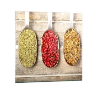 Glass picture - Kitchen Magic - 60x60 cm