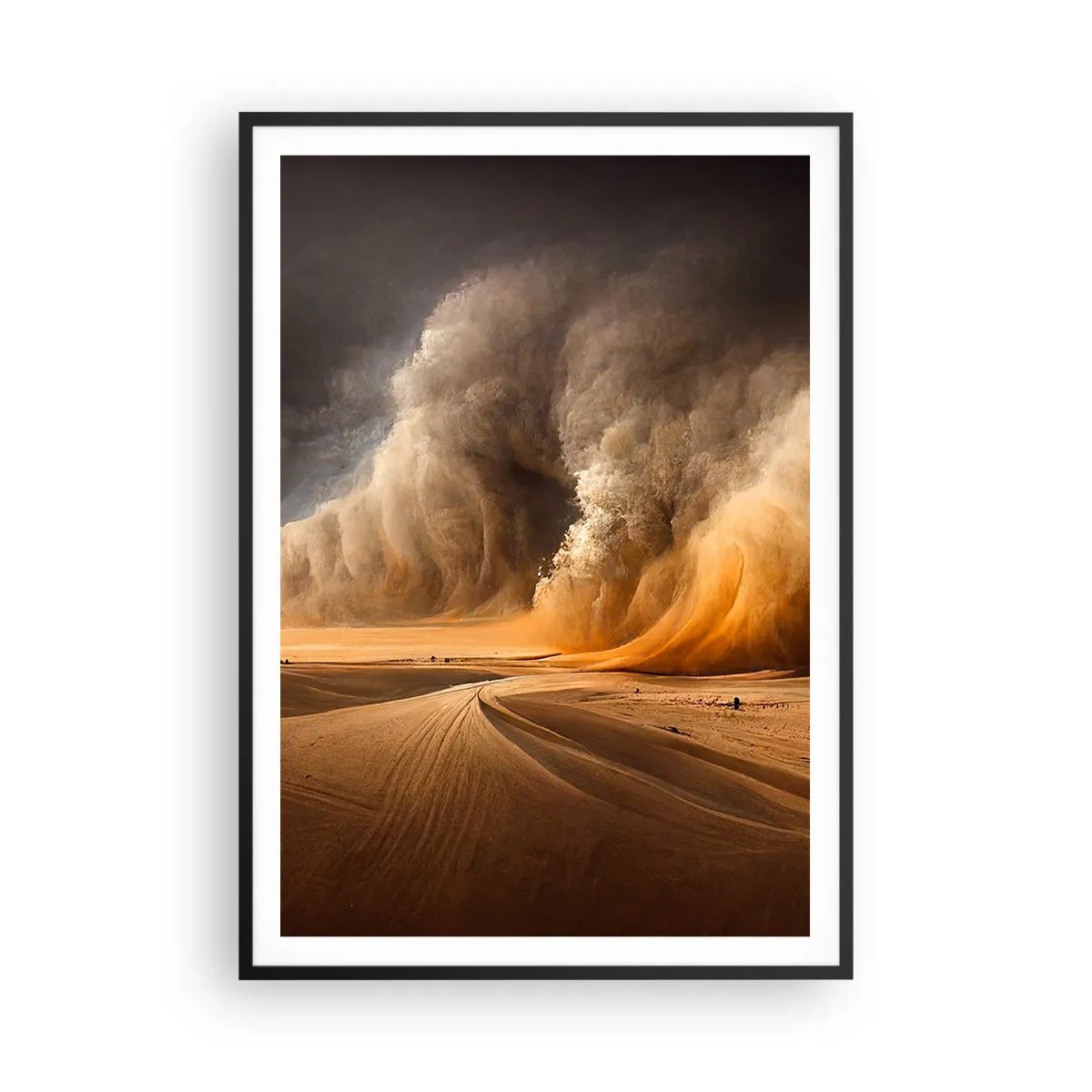 Poster in black frame - Rage of the Desert - 70x100 cm