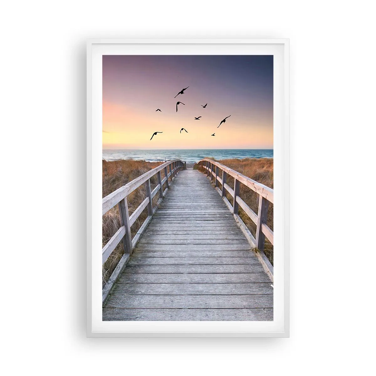 Poster in white frmae - Space of Highs - 61x91 cm