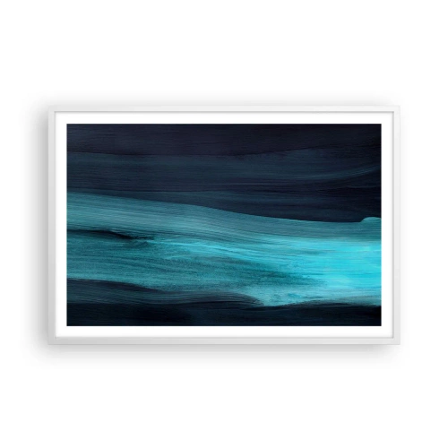 Poster in white frmae - Swim with the Flow - 91x61 cm