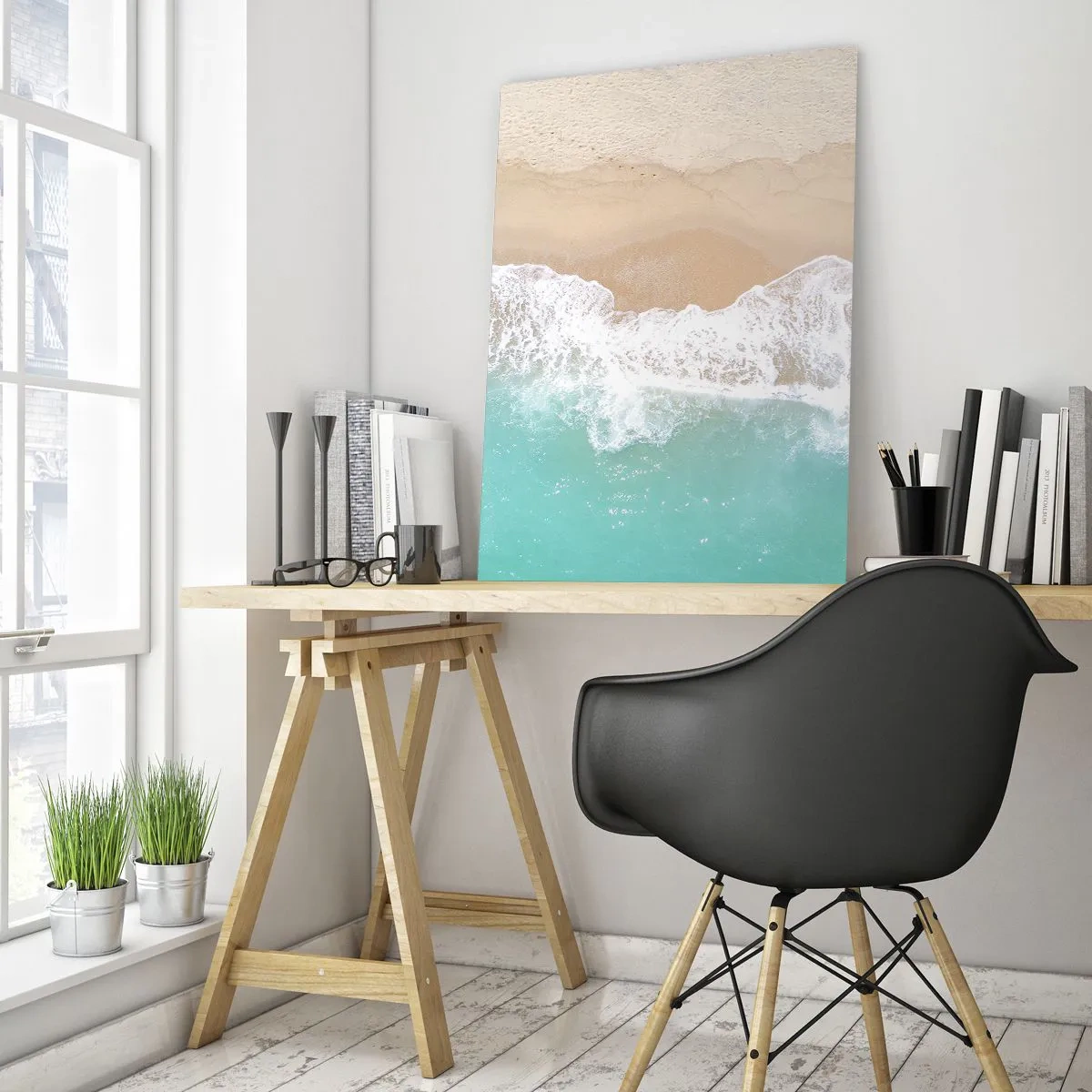 Glass picture - Touch Full of Caress - 50x70 cm
