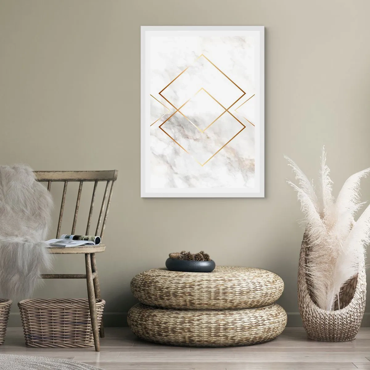 Poster in white frmae - View over Infinity - 50x70 cm