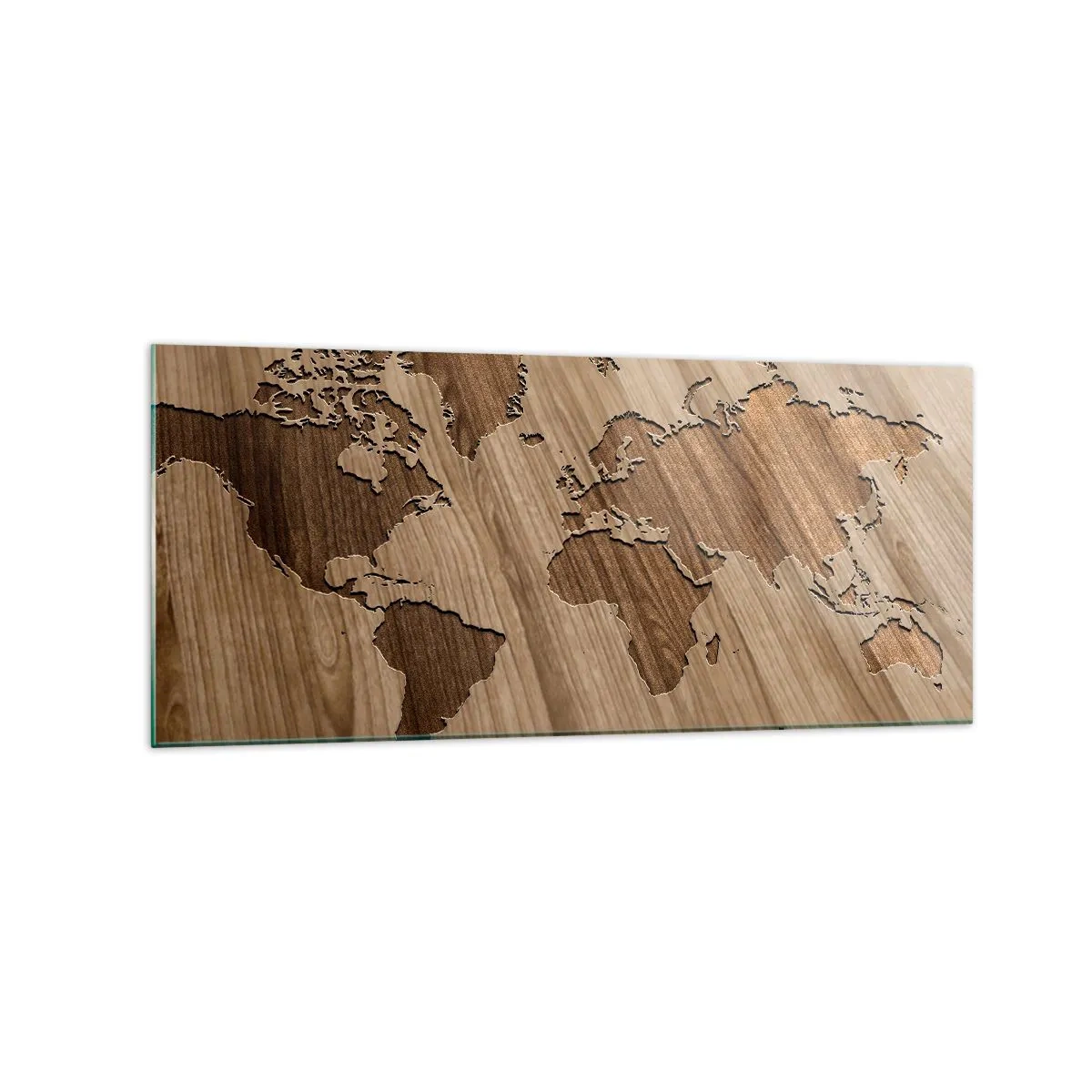Glass picture - World on a Table - 120x50 cm