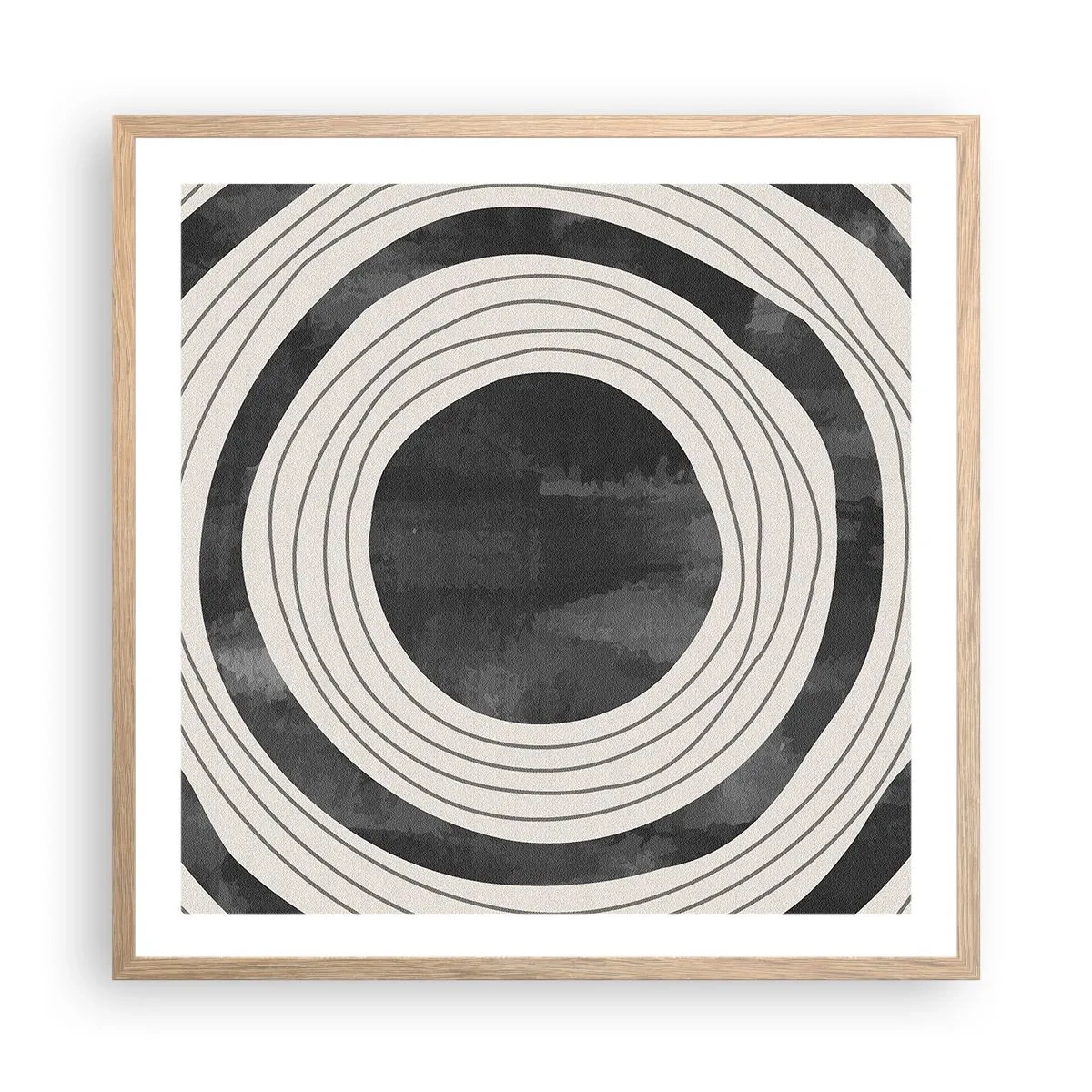 Poster in light oak frame - Heart of the Matter - 60x60 cm