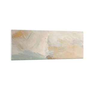 Glass picture - Abstract: Land of Gentleness - 140x50 cm