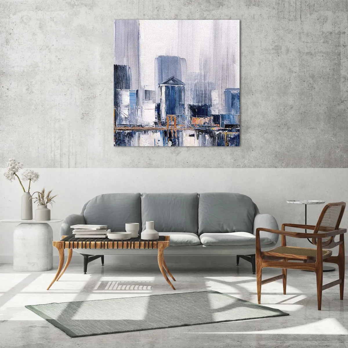 Glass picture - New York Impression - 70x70 cm
