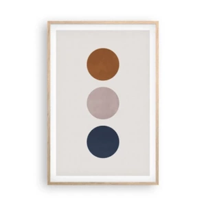 Poster in light oak frame - Symbol of Perfection - 61x91 cm