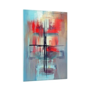 Glass picture - Landscape in a foreign Dimension - 70x100 cm