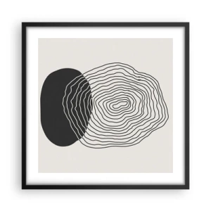 Poster in black frame - Durability and Vibration - 50x50 cm