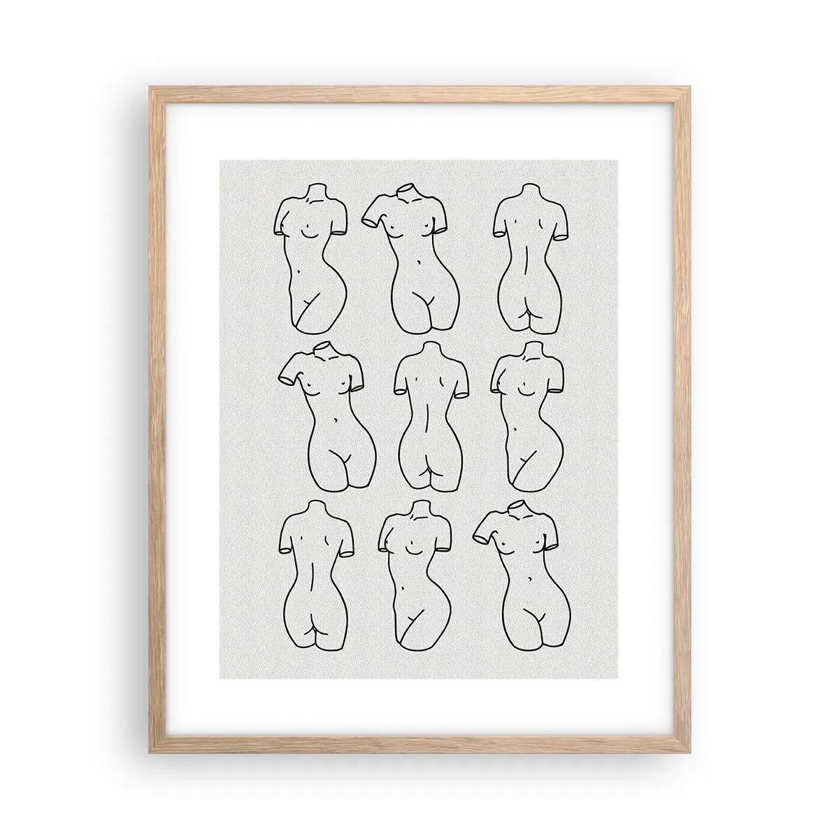 Poster in light oak frame - Only Venus - 40x50 cm